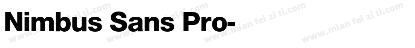 Nimbus Sans Pro字体转换
